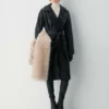 Trench-coat en cuir Silva