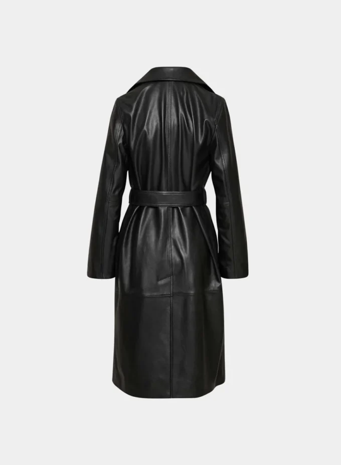 Trench-coat en cuir Silva