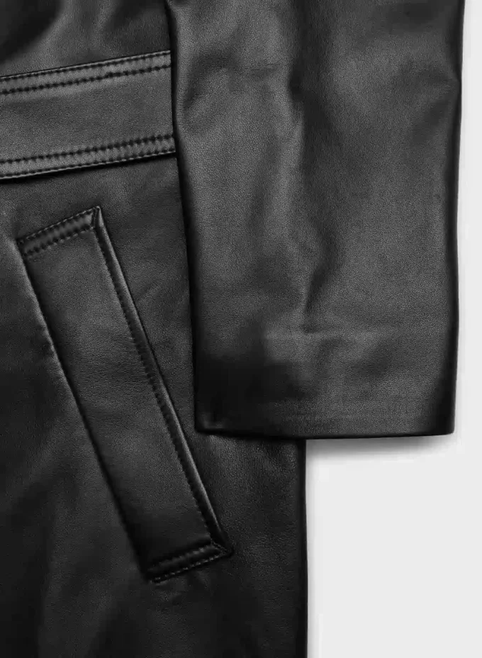 Trench-coat en cuir Silva