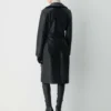 Trench-coat en cuir Silva