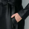 Trench-coat en cuir Silva