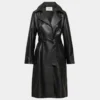 Trench-coat en cuir Silva