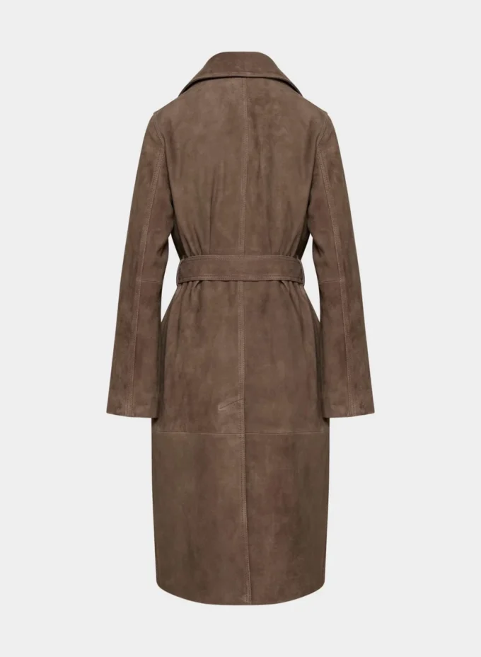 Trench-coat en daim Silva