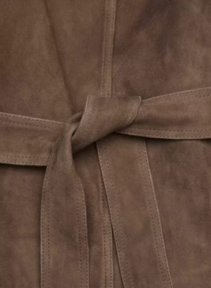 Trench-coat en daim Silva