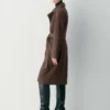 Trench-coat en daim Silva
