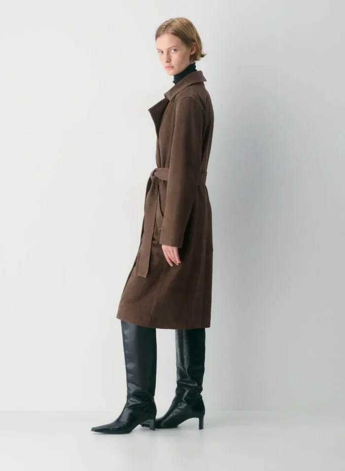 Trench-coat en daim Silva