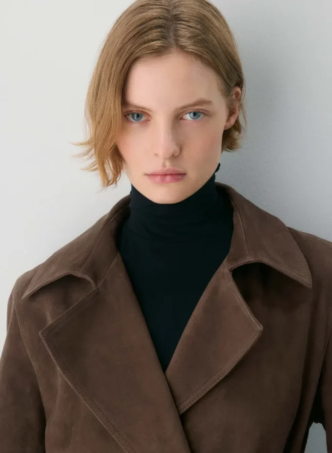 Trench-coat en daim Silva