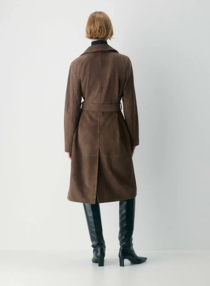 Trench-coat en daim Silva