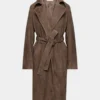 Trench-coat en daim Silva