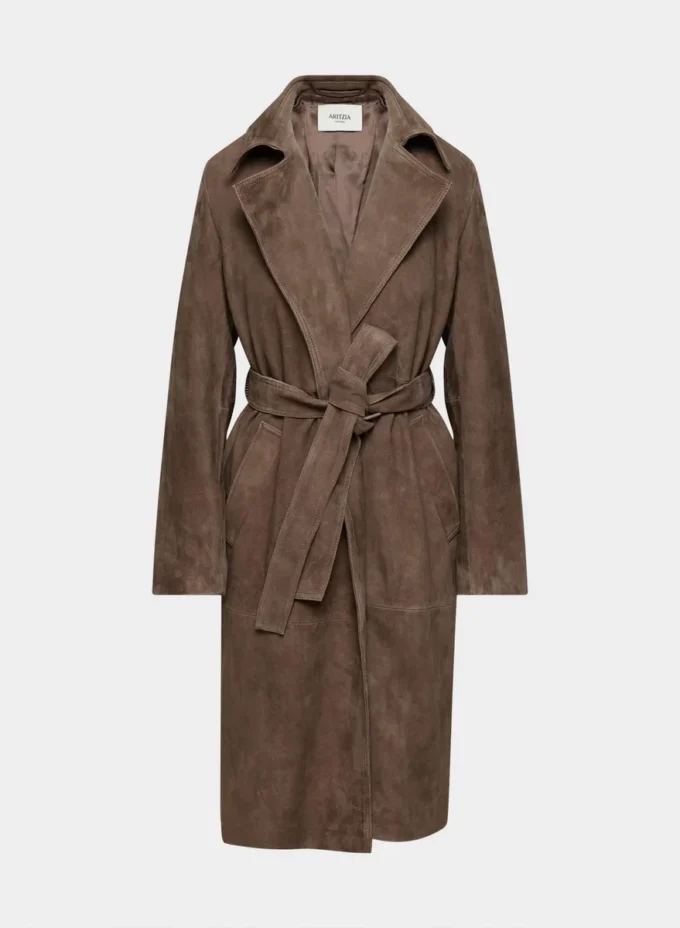 Trench-coat en daim Silva