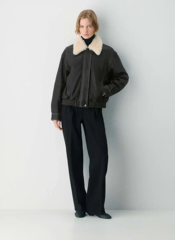 Veste aviateur en cuir Calle
