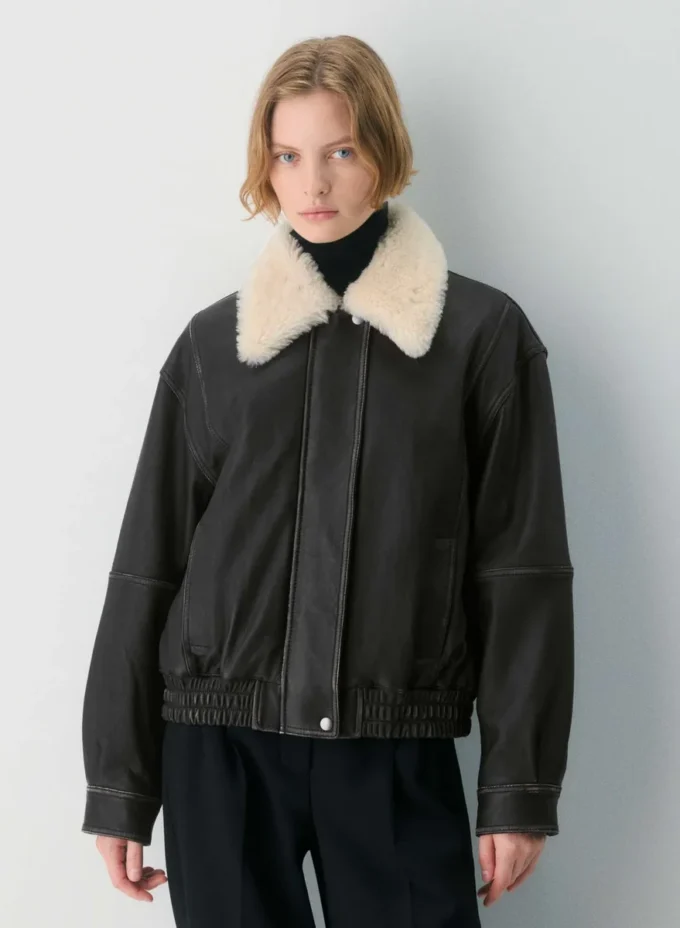 Veste aviateur en cuir Calle