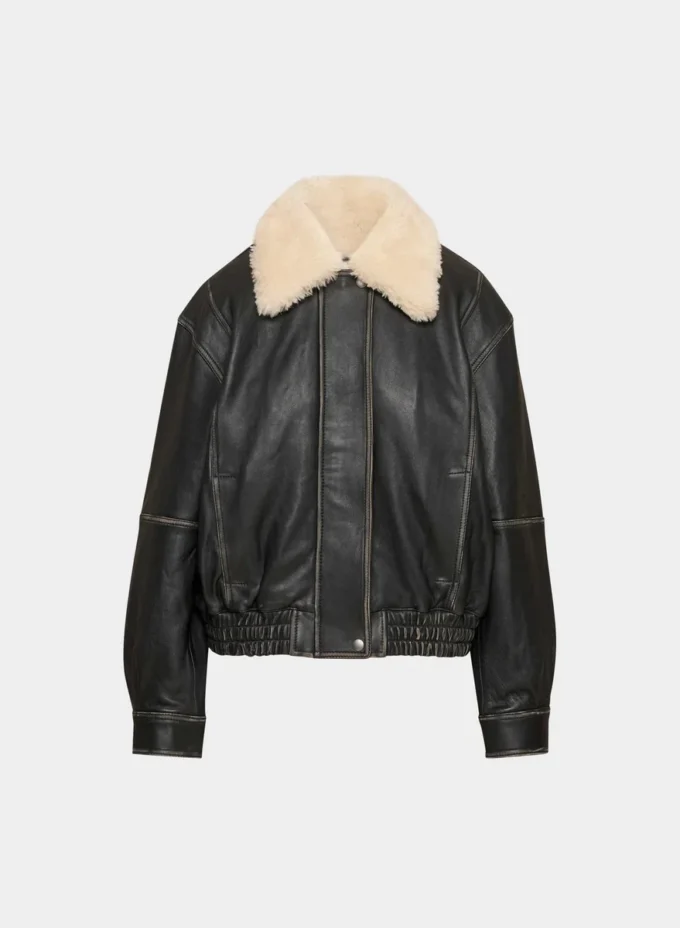 Veste aviateur en cuir Calle