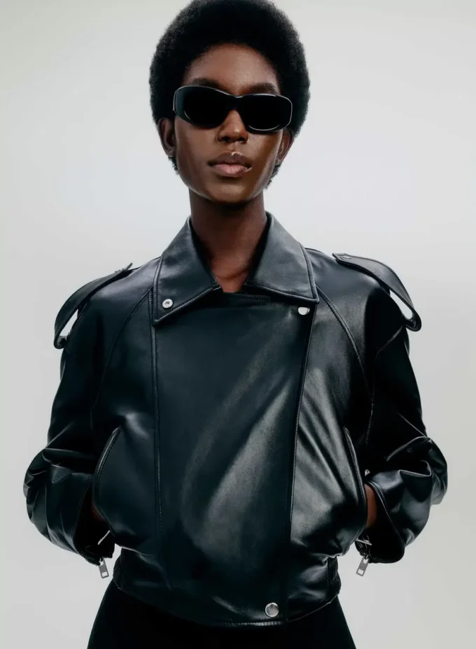 Veste de motard en cuir Dakota