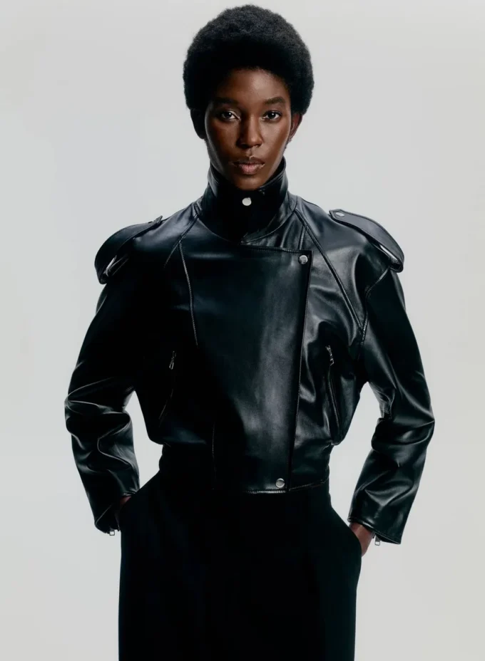 Veste de motard en cuir Dakota
