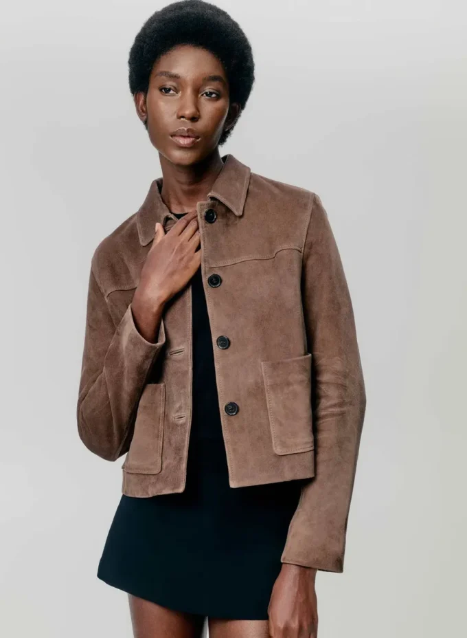 Veste en daim Tori
