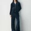 Veste zippée en velours Alexa