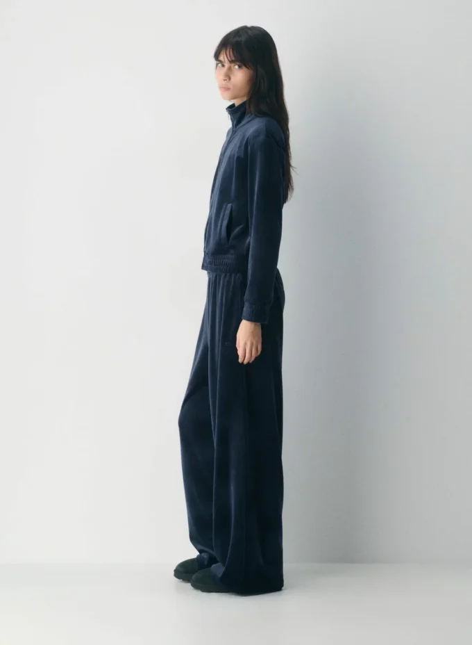 Veste zippée en velours Alexa