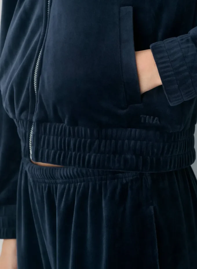Veste zippée en velours Alexa